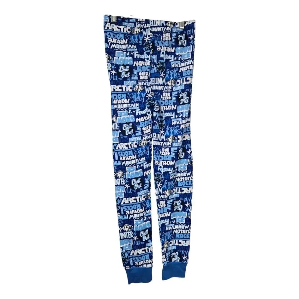 Children's Place NWOT Boys Soft Sleep Pants Blue Jogger Lounge Pajama Bottoms 12